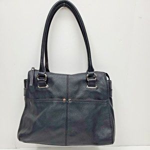 Tignanello Black Leather Shoulder Bag/ Purse